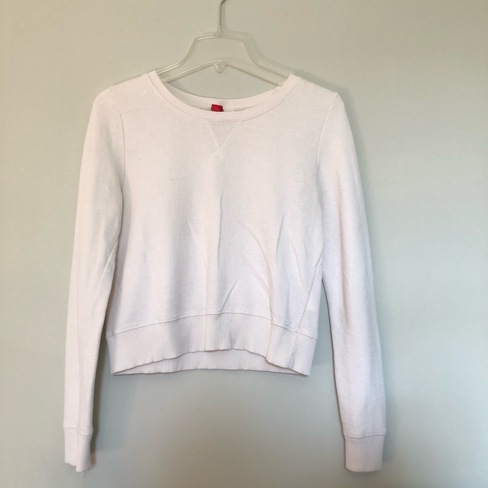 Women’s Divided H&M Off White Crop Sweater Size 6